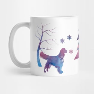 English Springer Spaniel Winter Art Mug